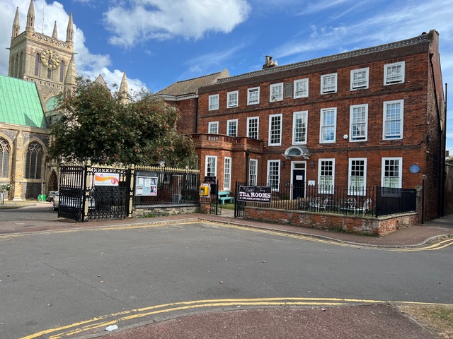 Great Yarmouth Old Vicarage with the Minster tower behind