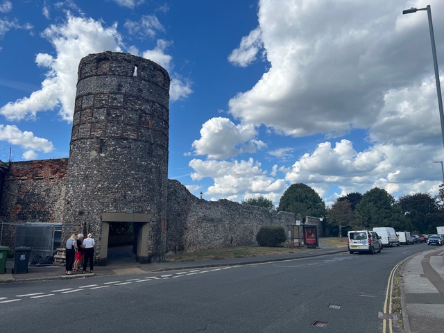 Blackfriars Tower and part of the Town Wall